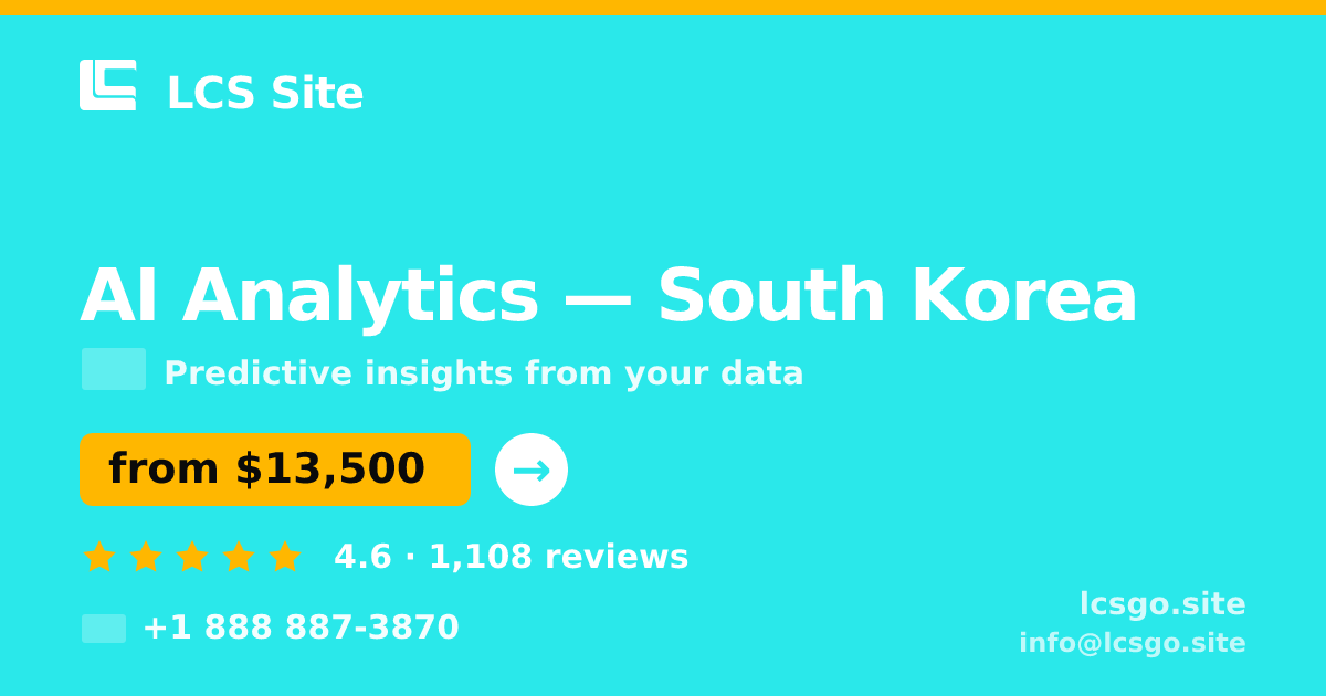AI Analytics in Seoul — from $9,800, rated 4.6/5 by 1817 clients. LCS Site.