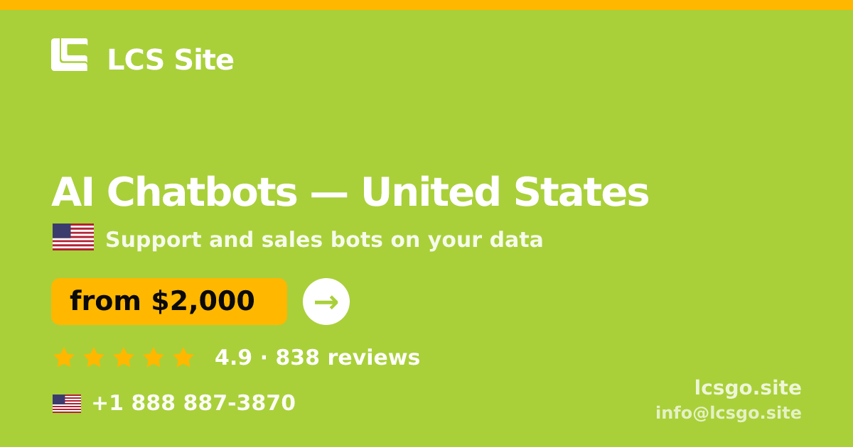 AI Chatbots in San Diego — from $1,800/mo, rated 4.5/5 by 811 clients. LCS Site.