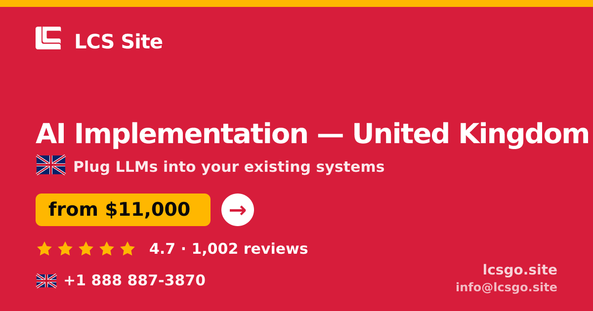 AI Implementation in Birmingham — from $11,500, rated 4.6/5 by 2693 clients. LCS Site.