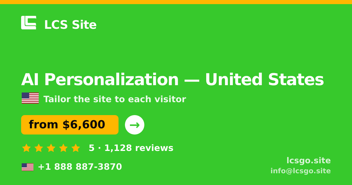 AI Personalization in Charlotte — from $7,900, rated 4.6/5 by 1010 clients. LCS Site.