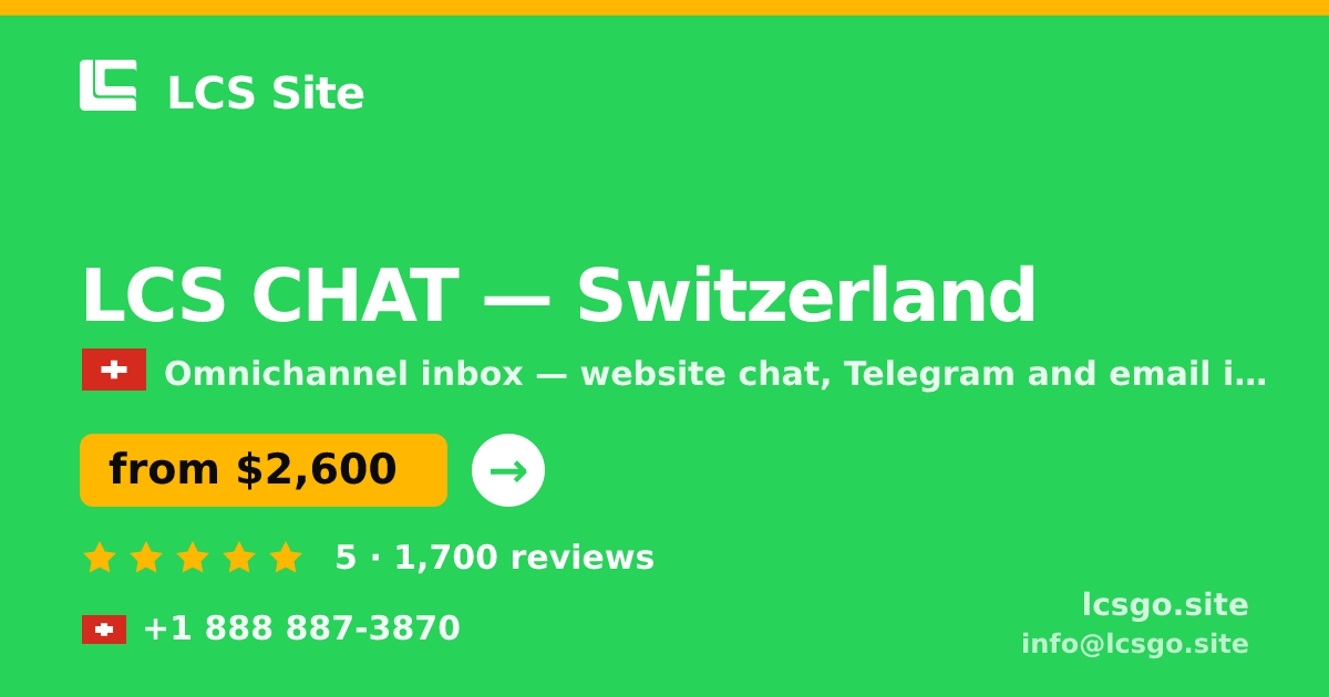 LCS CHAT in Basel — from $2,600/mo, rated 4.8/5 by 3324 clients. LCS Site.