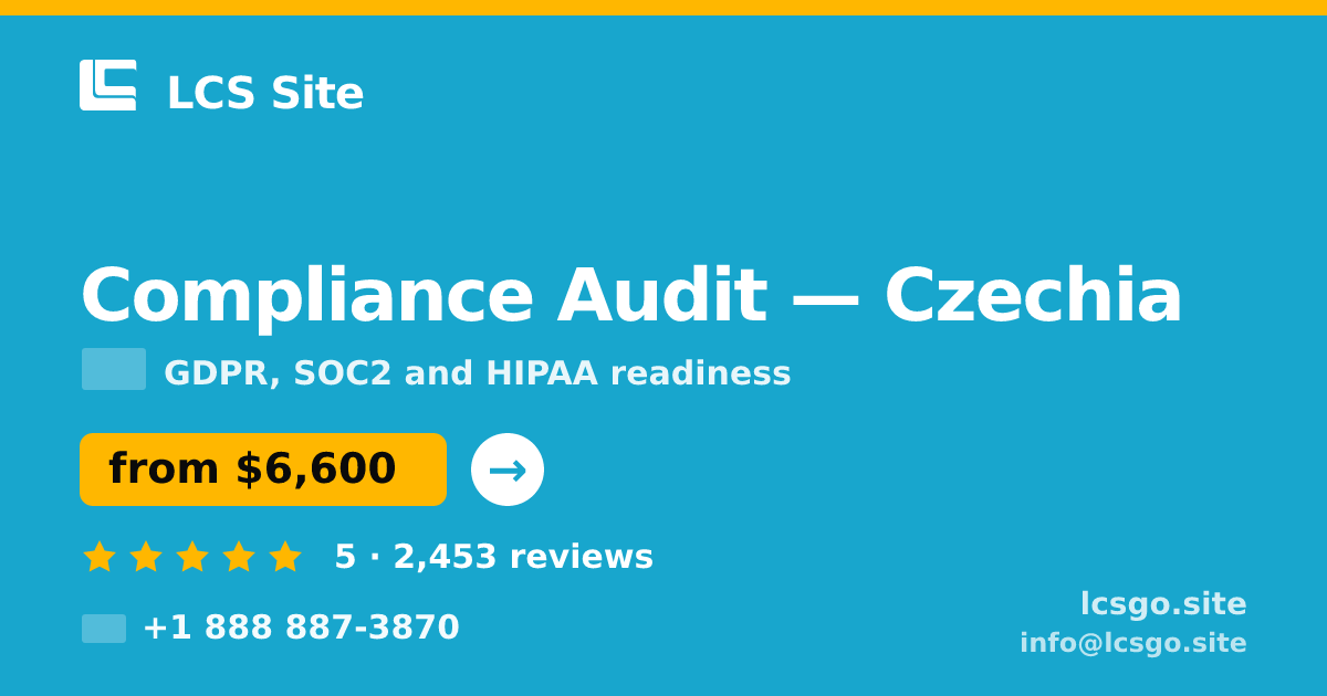 Compliance Audit in Czechia — from $6,600, rated 5/5 by 2453 clients. LCS Site.