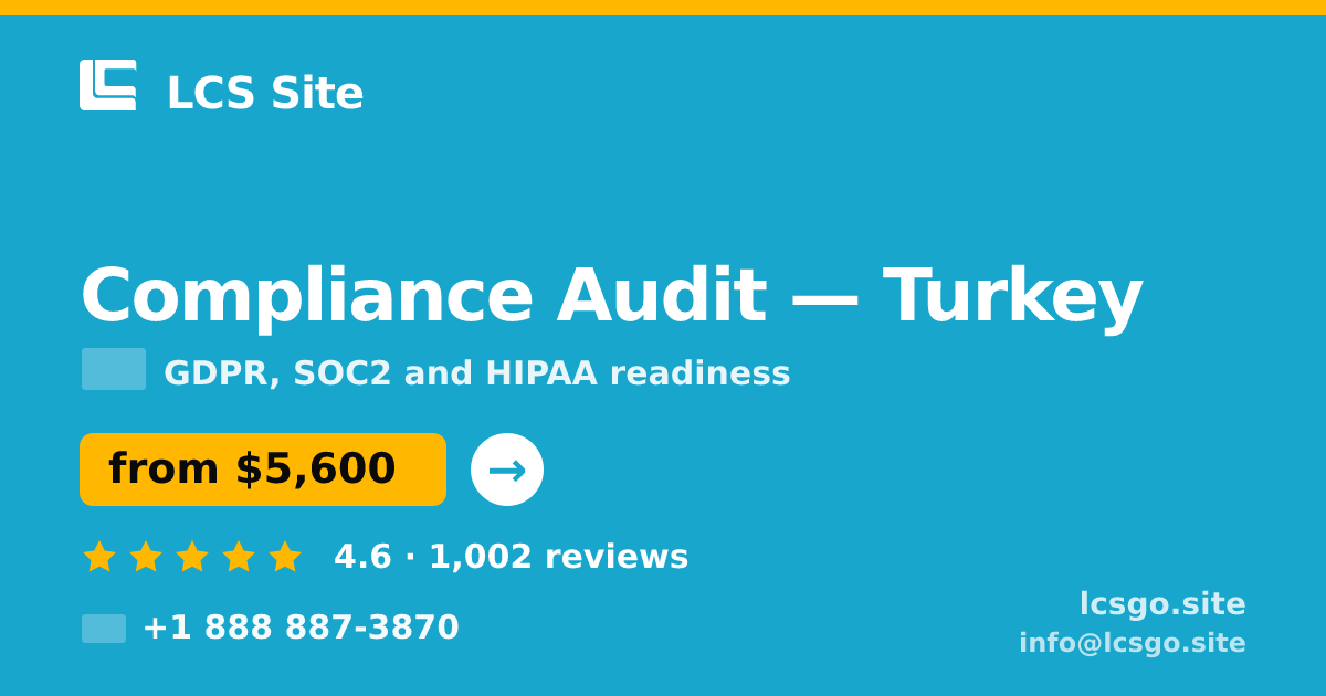 Compliance Audit in İzmir — from $4,000, rated 4.8/5 by 1226 clients. LCS Site.
