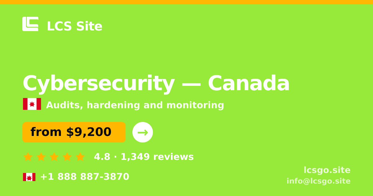 Cybersecurity in Toronto — from $12,500, rated 4.8/5 by 2443 clients. LCS Site.