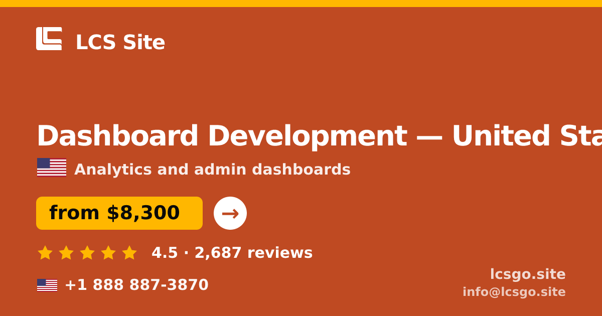 Dashboard Development in Detroit — from $8,800, rated 5/5 by 979 clients. LCS Site.