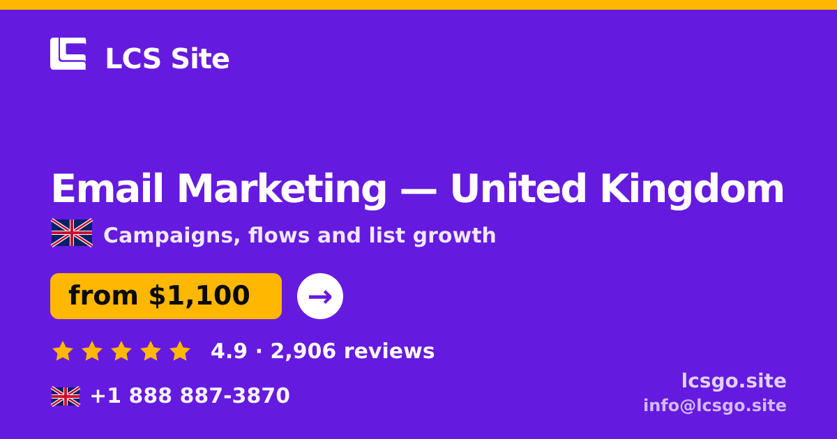 Email Marketing in Leeds — from $1,000/mo, rated 4.6/5 by 2055 clients. LCS Site.