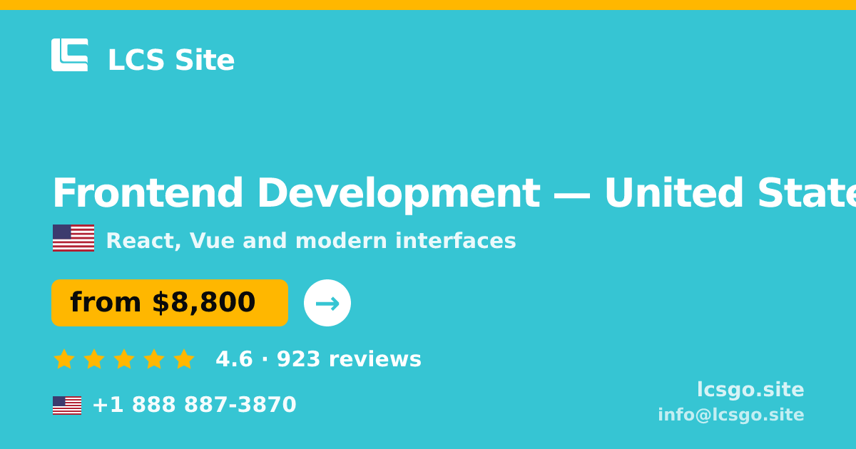 Frontend Development in Seattle — from $12,500, rated 4.8/5 by 1745 clients. LCS Site.