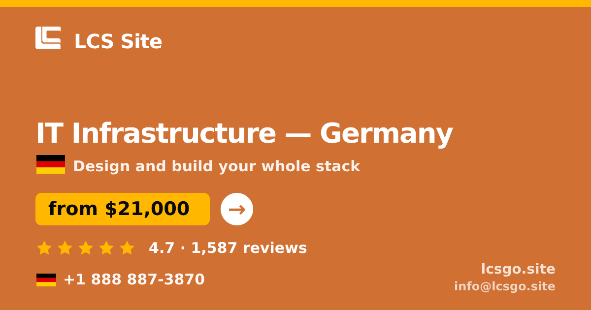 IT Infrastructure in Hamburg — from $19,500, rated 4.8/5 by 2939 clients. LCS Site.