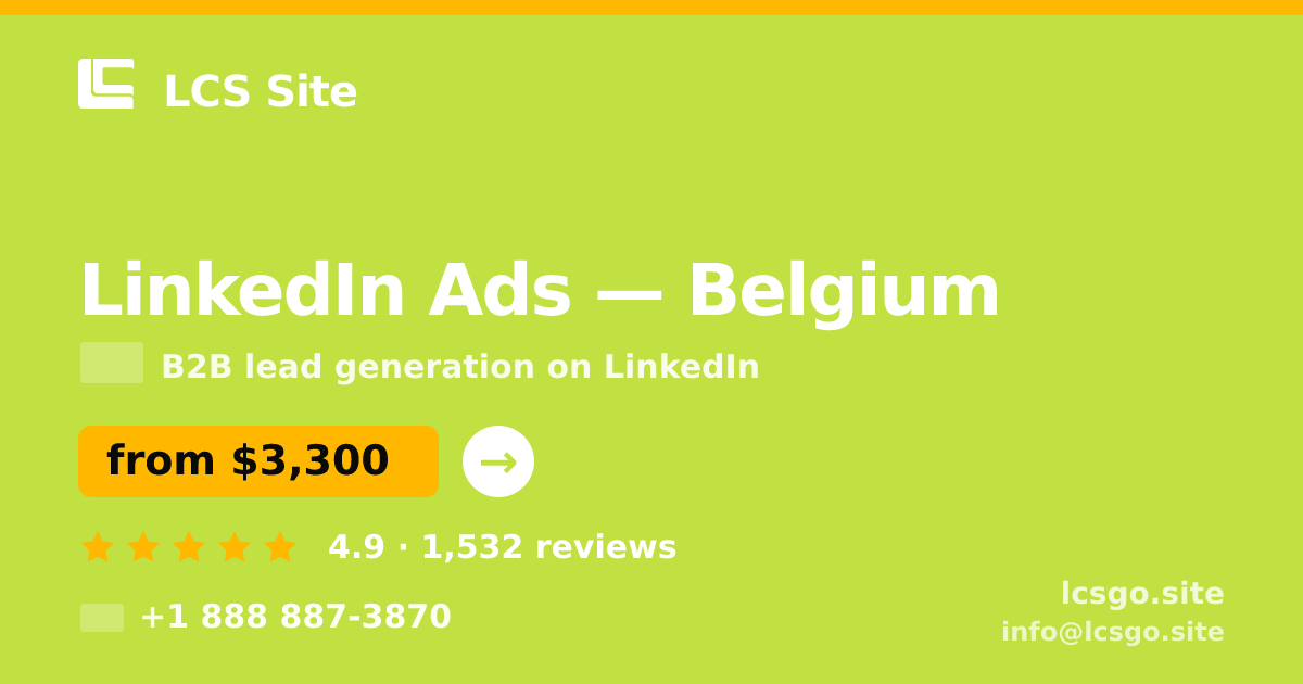 LinkedIn Ads in Ghent — from $4,000/mo, rated 4.6/5 by 2108 clients. LCS Site.