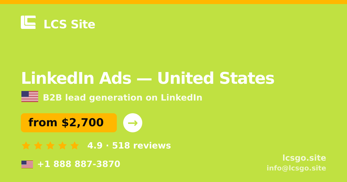 LinkedIn Ads in Dallas — from $2,600/mo, rated 4.8/5 by 755 clients. LCS Site.