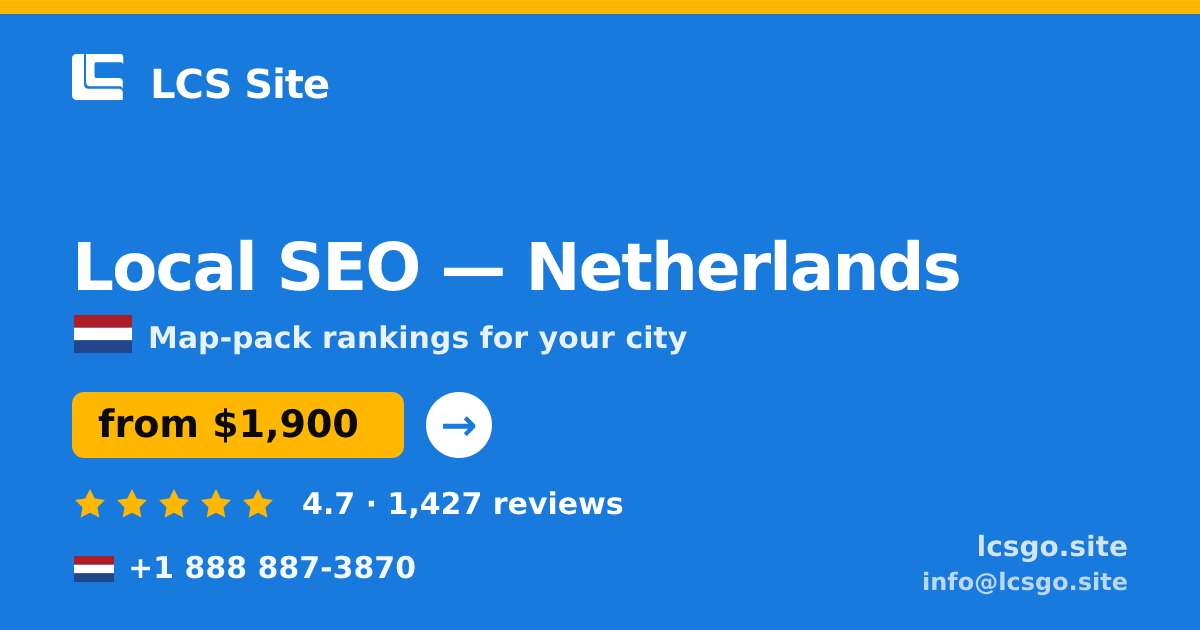 Local SEO in Rotterdam — from $1,700/mo, rated 4.8/5 by 587 clients. LCS Site.