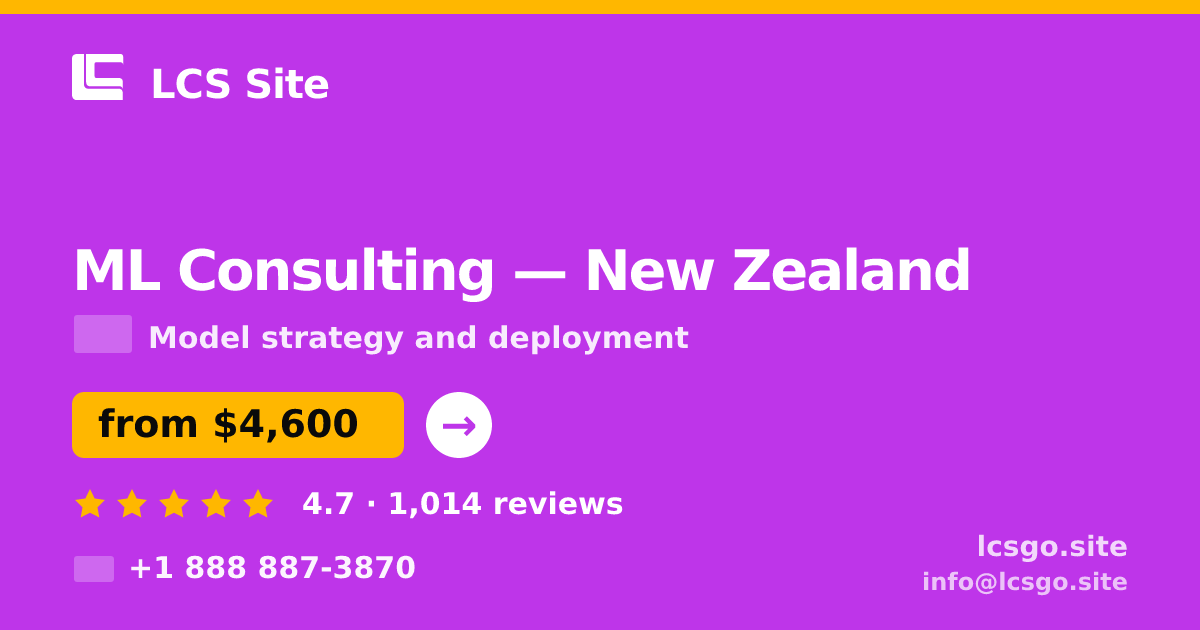 ML Consulting in Christchurch — from $5,800, rated 4.5/5 by 2503 clients. LCS Site.