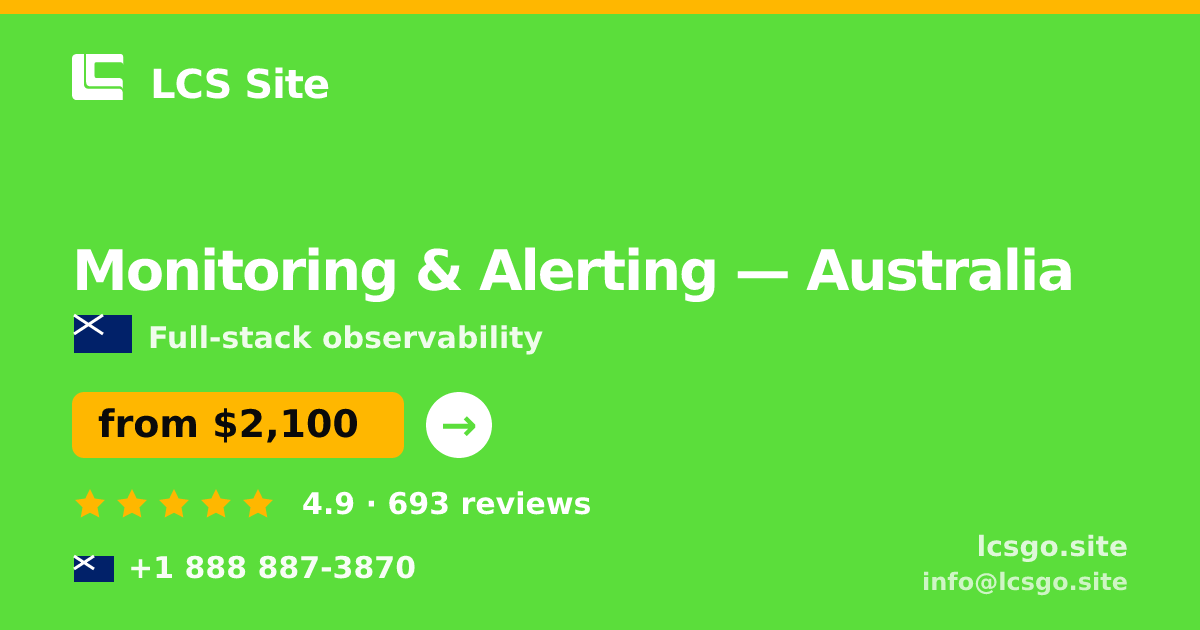 Monitoring & Alerting in Perth — from $2,500/mo, rated 4.8/5 by 622 clients. LCS Site.