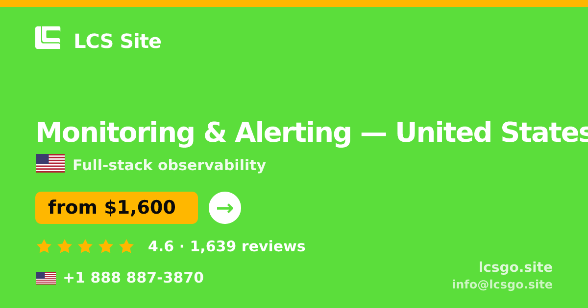 Monitoring & Alerting in Las Vegas — from $1,800/mo, rated 4.6/5 by 715 clients. LCS Site.
