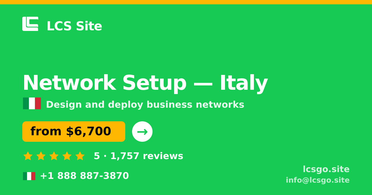 Network Setup in Naples — from $4,700, rated 4.8/5 by 434 clients. LCS Site.