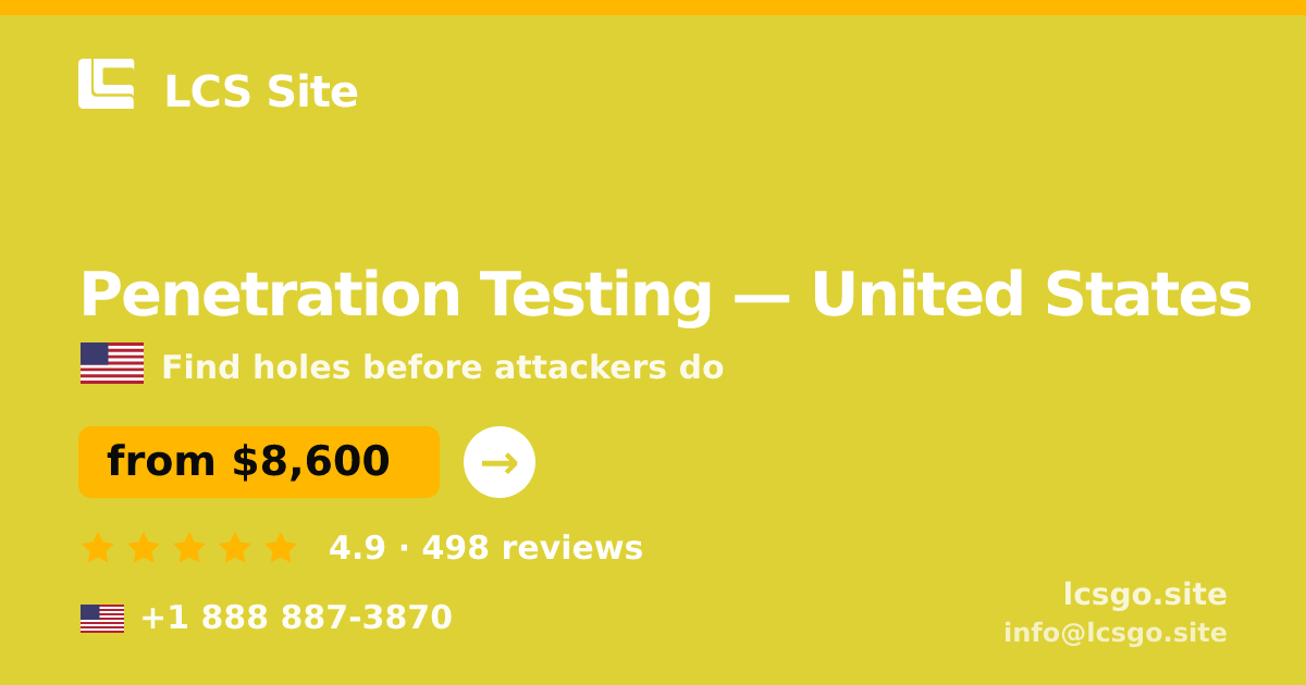 Penetration Testing in Charlotte — from $8,200, rated 4.8/5 by 3470 clients. LCS Site.
