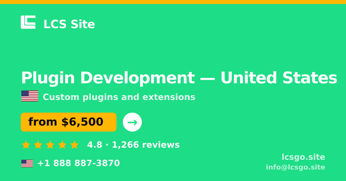 Plugin Development in Indianapolis — from $5,700, rated 4.8/5 by 2216 clients. LCS Site.