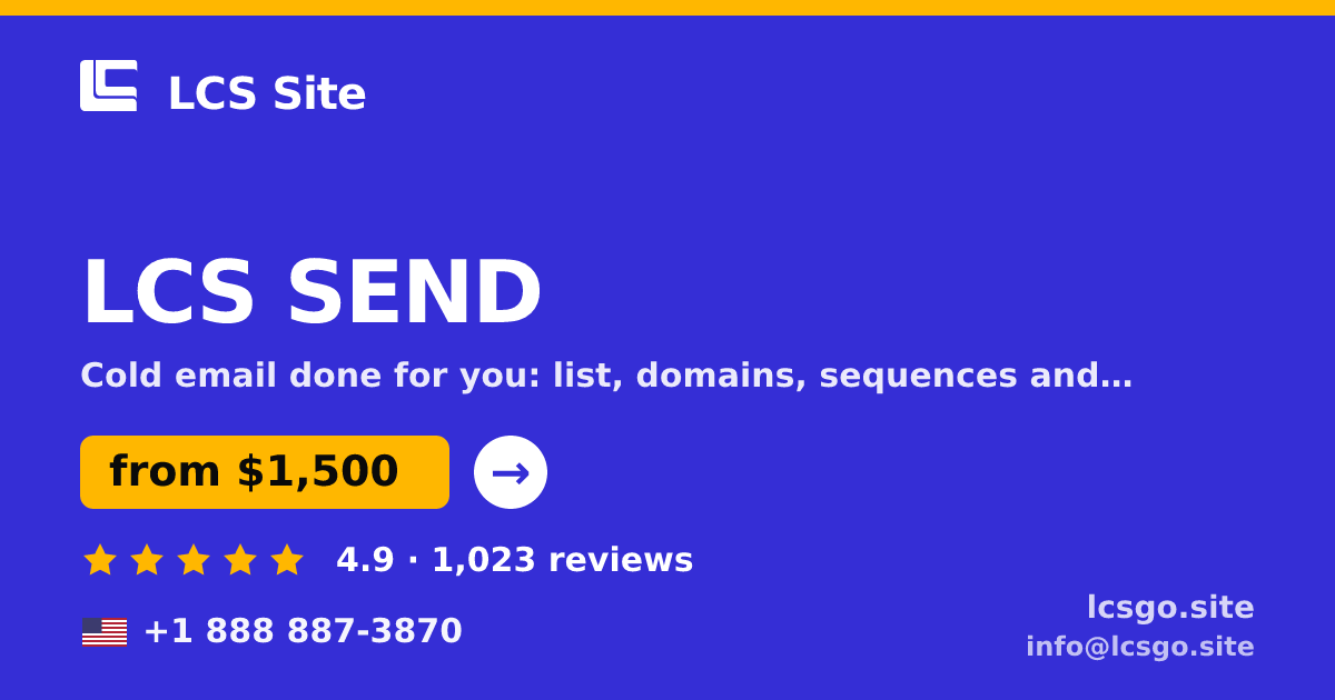 LCS SEND in the USA — from $1,500/mo, rated 4.9/5 by 1023 clients. LCS Site.