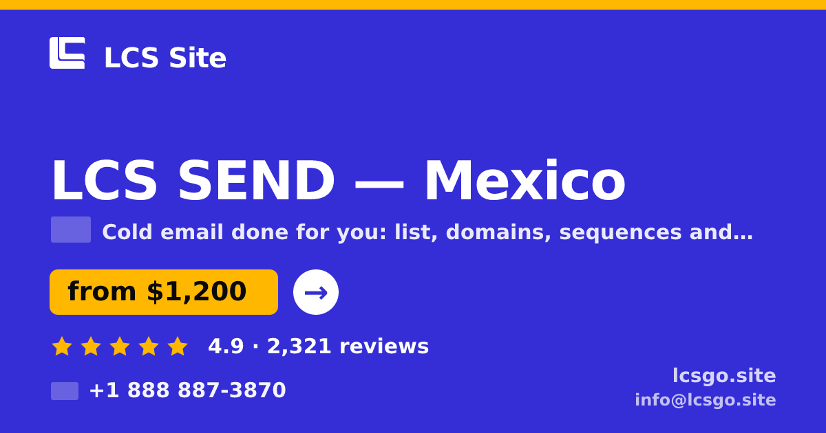 LCS SEND in Mexico — from $1,200/mo, rated 4.9/5 by 2321 clients. LCS Site.
