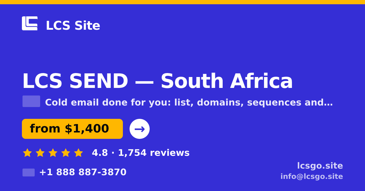 LCS SEND in Cape Town — from $1,000/mo, rated 4.6/5 by 1951 clients. LCS Site.