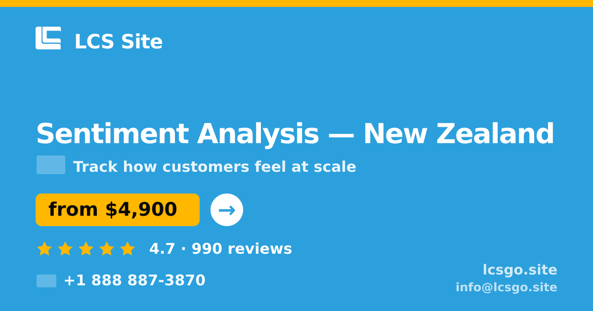 Sentiment Analysis in Christchurch — from $3,900, rated 5/5 by 515 clients. LCS Site.