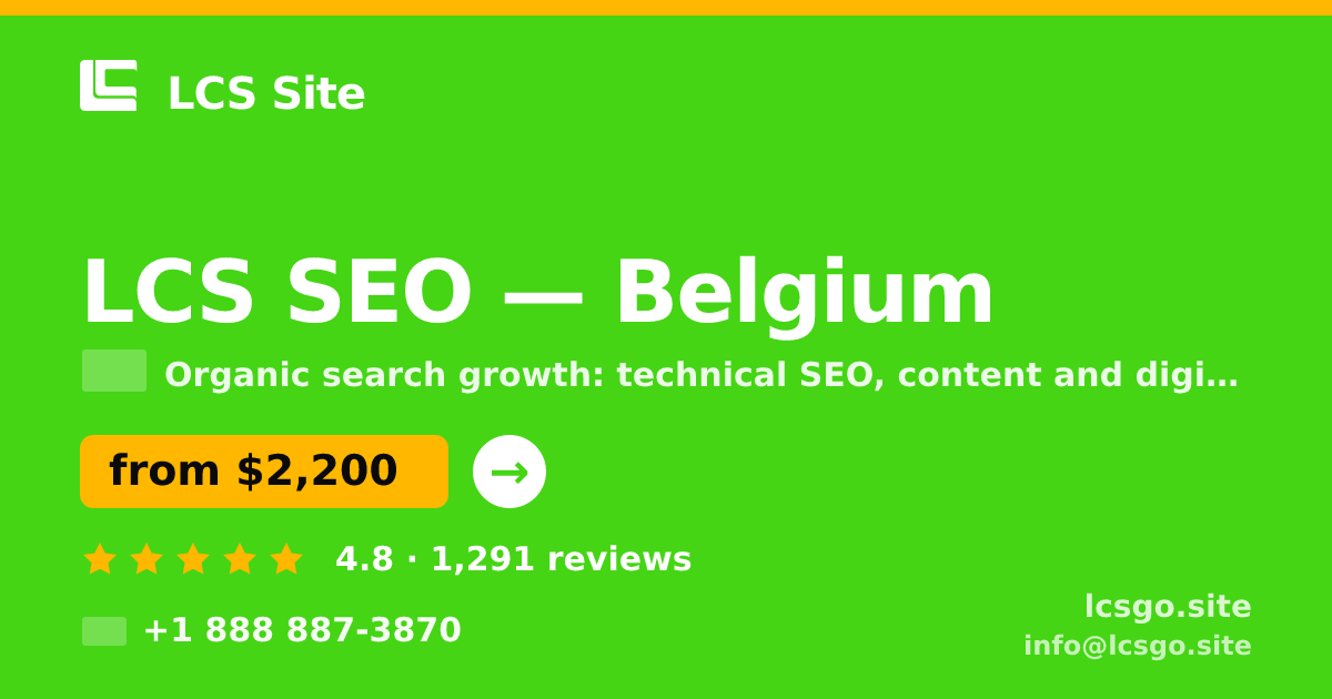 LCS SEO in Ghent — from $2,500/mo, rated 4.8/5 by 2172 clients. LCS Site.