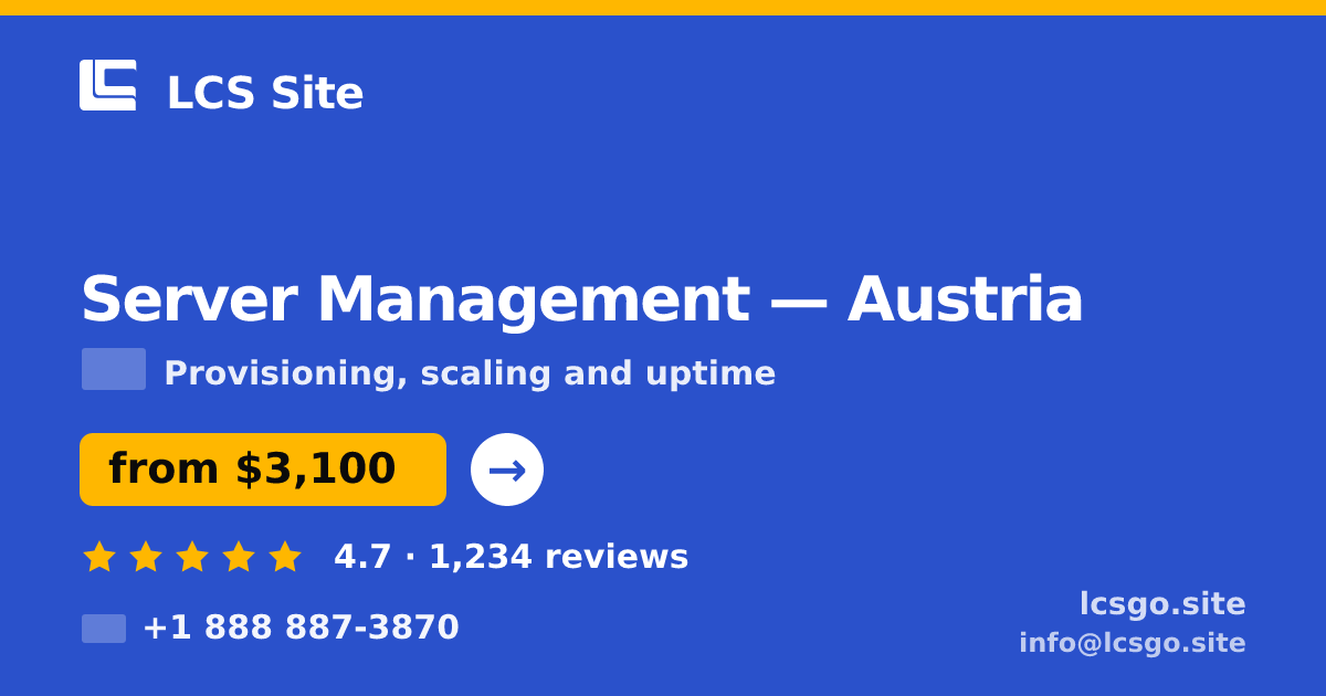 Server Management in Graz — from $2,300/mo, rated 4.8/5 by 1515 clients. LCS Site.