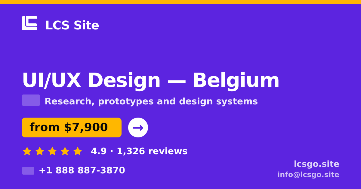 UI/UX Design in Antwerp — from $7,200, rated 4.8/5 by 2251 clients. LCS Site.