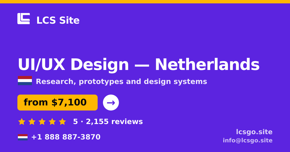 UI/UX Design in Rotterdam — from $7,200, rated 4.6/5 by 807 clients. LCS Site.