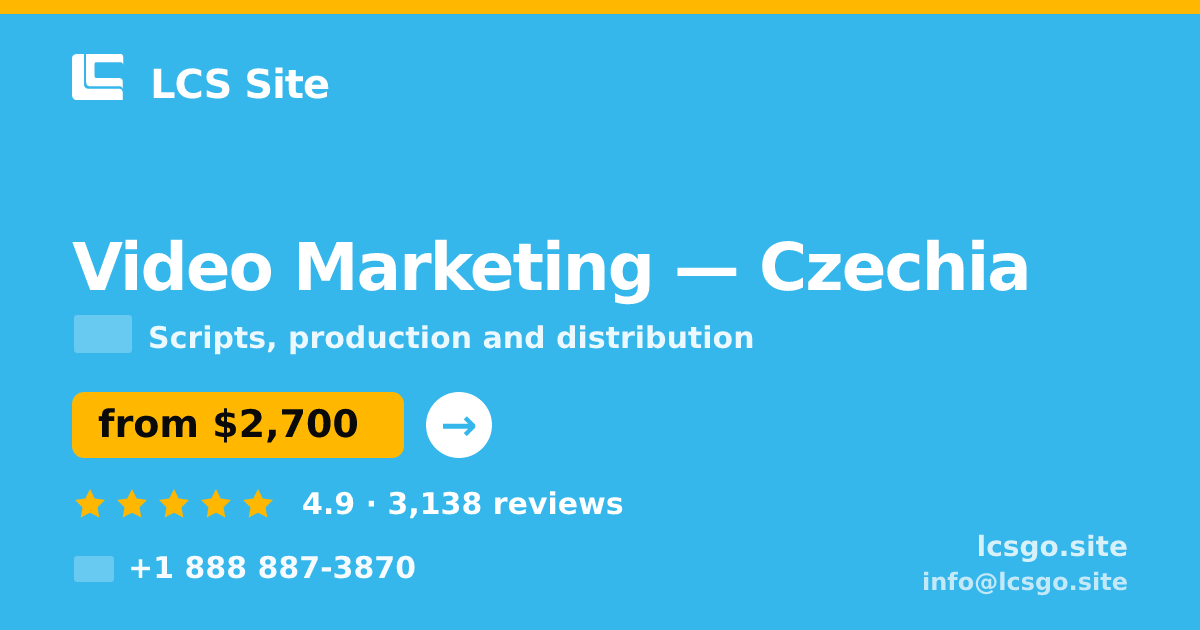 Video Marketing in Czechia — from $2,700, rated 4.9/5 by 3138 clients. LCS Site.
