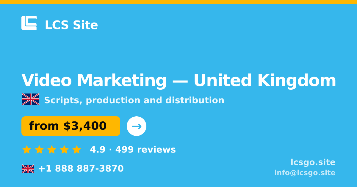 Video Marketing in Glasgow — from $3,800, rated 4.6/5 by 2226 clients. LCS Site.