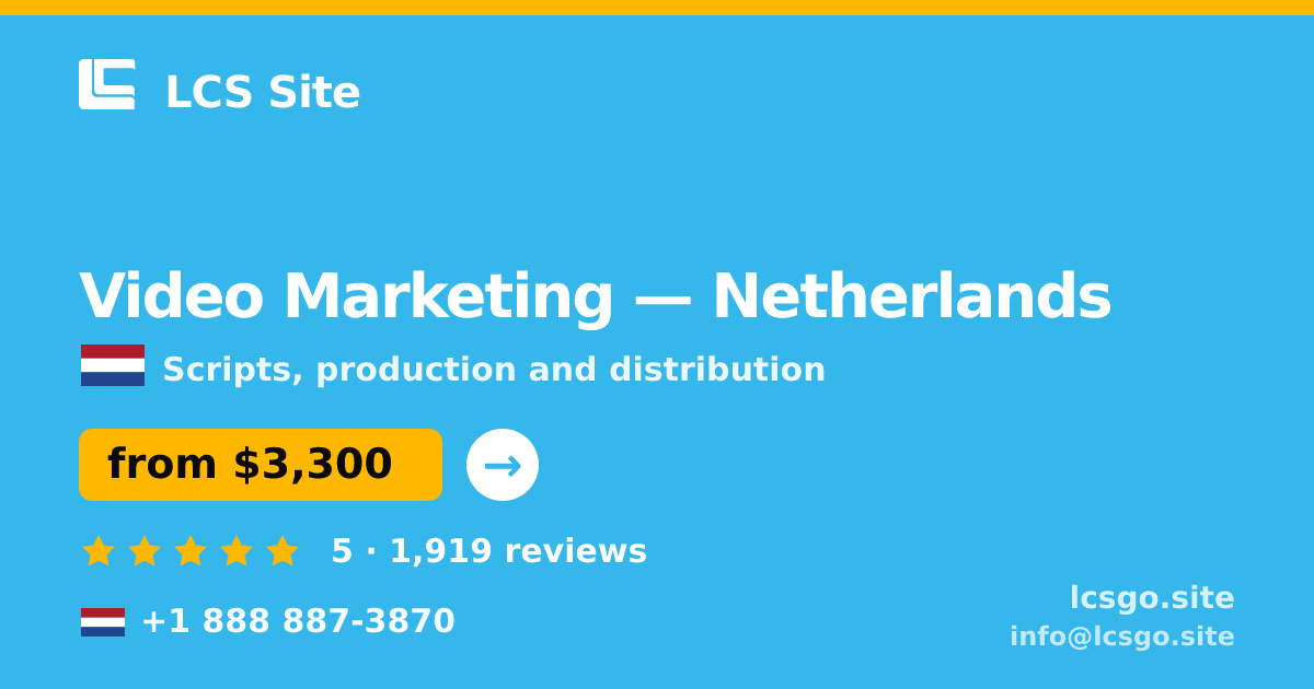Video Marketing in Rotterdam — from $3,400, rated 4.6/5 by 3031 clients. LCS Site.