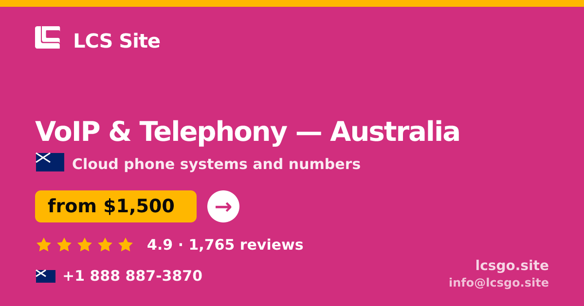 VoIP & Telephony in Brisbane — from $1,600/mo, rated 5/5 by 2729 clients. LCS Site.