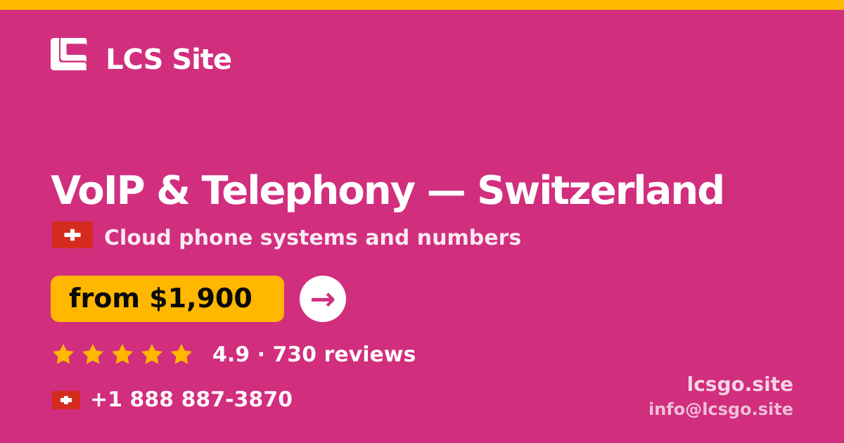 VoIP & Telephony in Geneva — from $2,300/mo, rated 4.6/5 by 3475 clients. LCS Site.