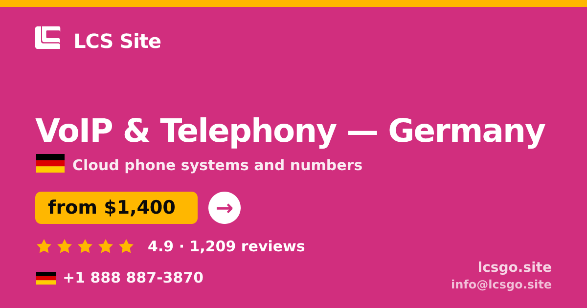 VoIP & Telephony in Munich — from $1,700/mo, rated 4.6/5 by 2530 clients. LCS Site.