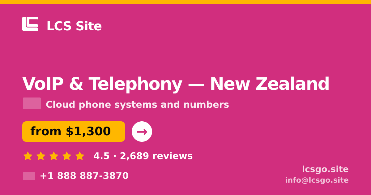 VoIP & Telephony in Wellington — from $1,300/mo, rated 4.8/5 by 1411 clients. LCS Site.